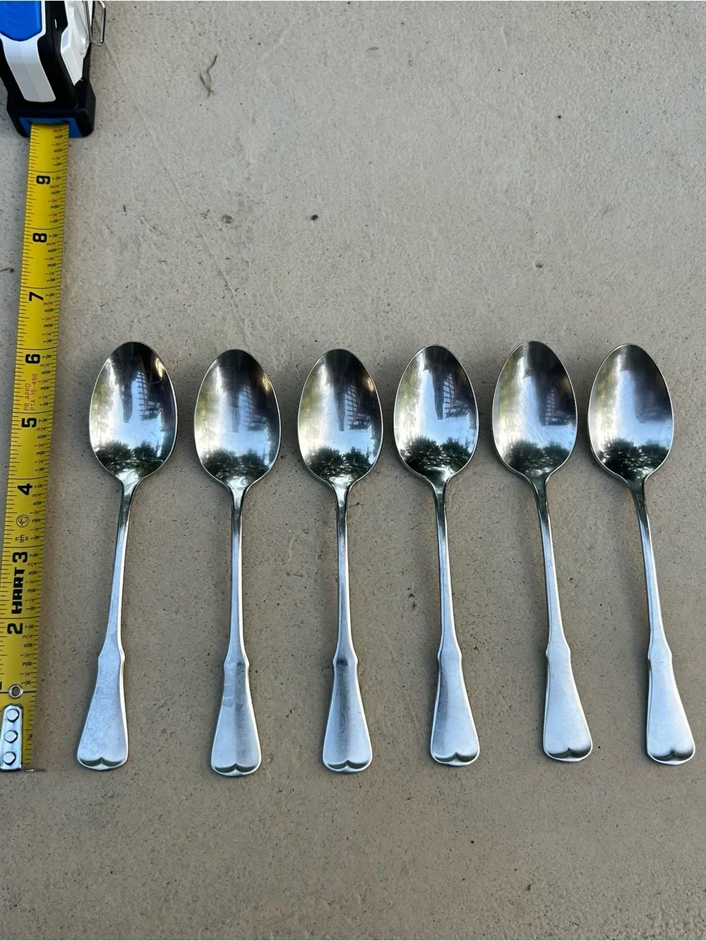 Oneida Patrick Henry Set of 6 Teaspoons 6”
